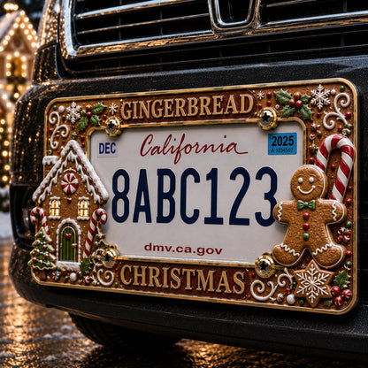 🔥Limited-Time 50% OFF-🎄Christmas License Plate Frame – Festive Style for Every  Ride
