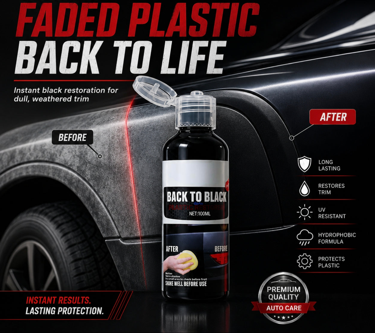 Professional Plastic Reviver for Cars