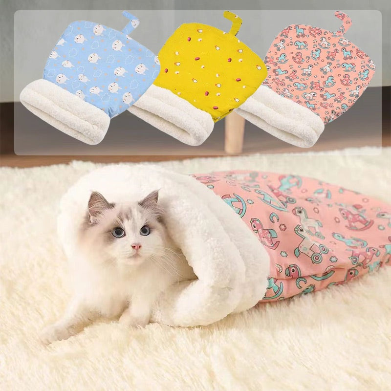🎅Christmas Hot Sale 50% OFF! 🔥 Cozy Pet Nest for Cats and Dogs - Plush & Machine Washable, Perfect for Your Pet's Comfort and Warmth ✨