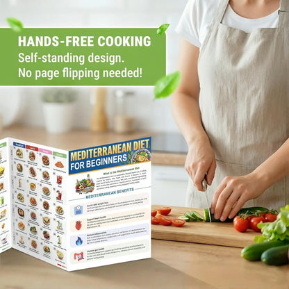 🥗Feel More Confident About Everyday Meals - 3-Piece Mediterranean Meal Planning Set With A 28-Day Guide And 80 Recipes🍋