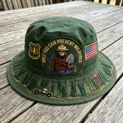 🇺🇸 49% OFF - 🐻Only You Can Prevent Wildfires Boonie Hat🌲