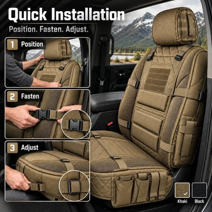 💥Limited Time-50% OFF🚙 Durable Tactical Truck Seat Cover✨ Storage, Protection & All-Day Comfort