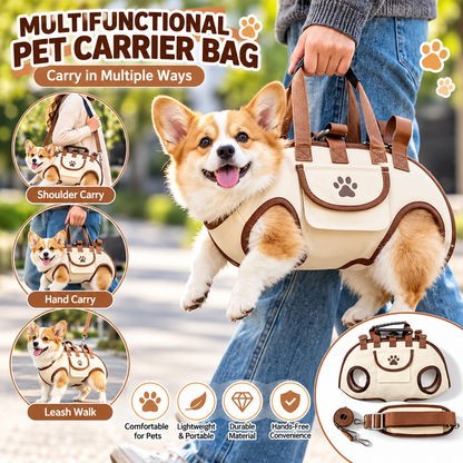 🐶2-in-1 Portable Breathable Pet Carrierk