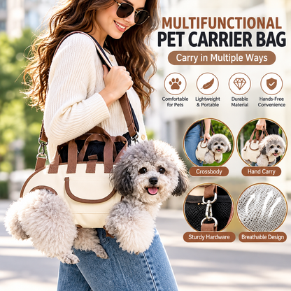 🐶2-in-1 Portable Breathable Pet Carrierk