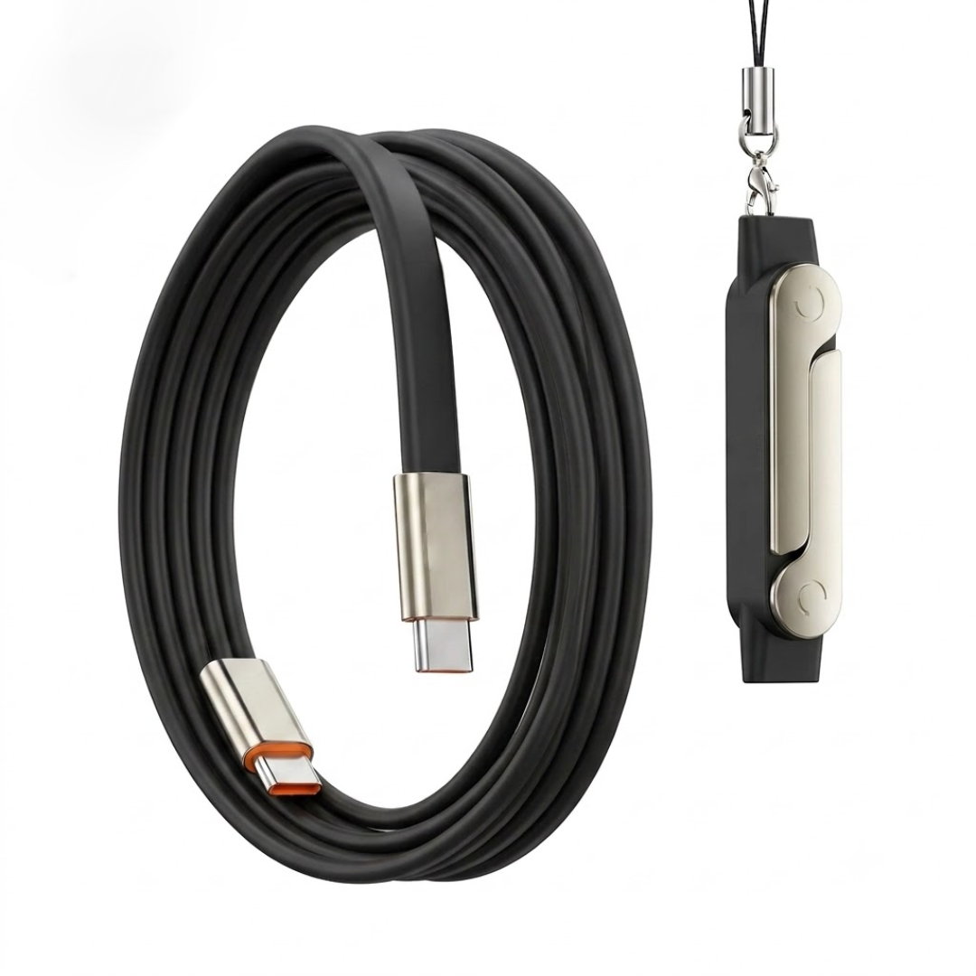 Cable de carga rápida tipo C con soporte desmontable
