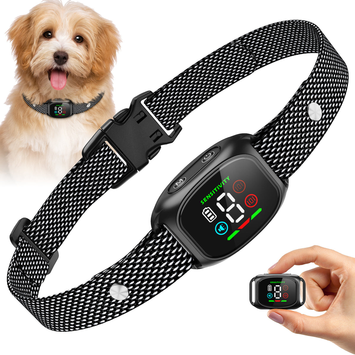🐶 Smart Anti Bark Collar for Dogs ✨🔇 Safe Automatic Barking Control Training Collar for All Breeds