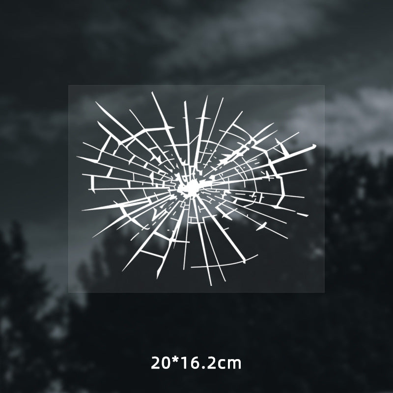 💥 3D Car Window Shatter Prank Decal