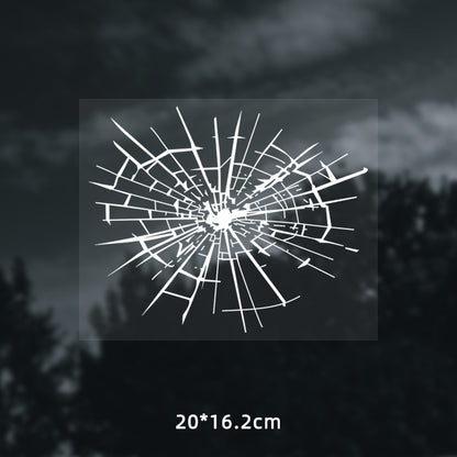 💥 3D Car Window Shatter Prank Decal