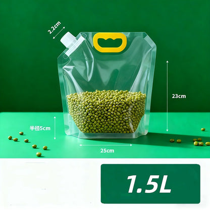 Reusable Leak-Proof Food Storage Sealed Bags with Portable Handle