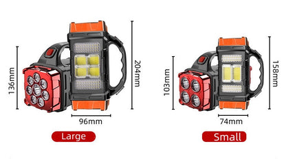 📢📢50% OFF !! ⏰Waterproof, impact-resistant, and bright enough to light up the whole campsite. 🔦Handheld solar flashlight