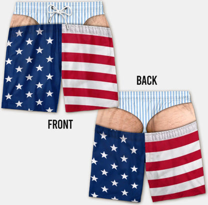 🔥50% OFF Today Only - Funny Patriotic Men Swim Trunks