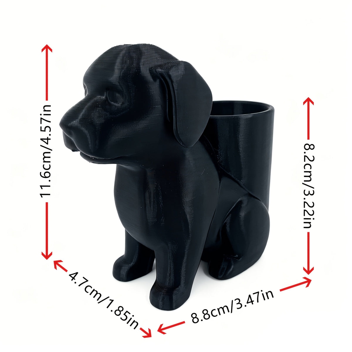 🐶 Dog-Shaped Desktop Pen Holder