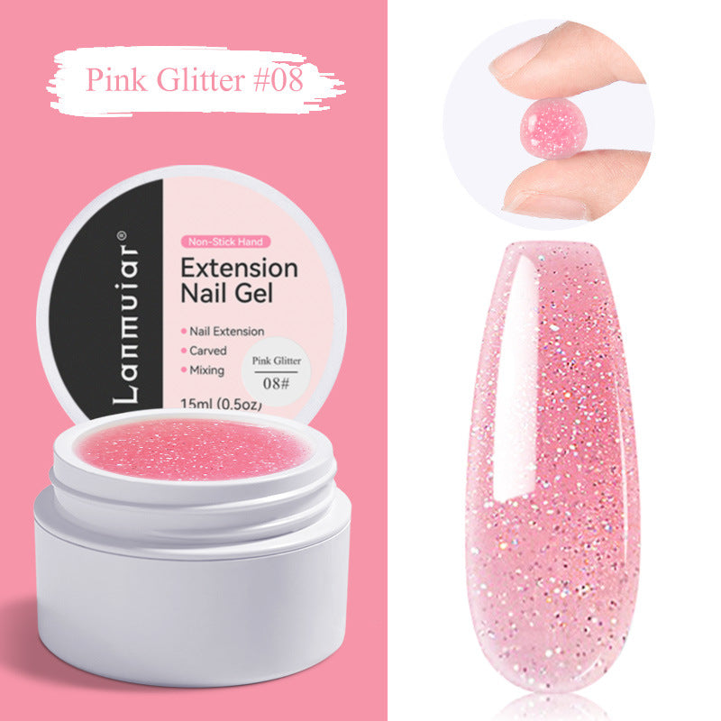 🏆Flash Sale Buy 1 Get 1 Free!!⚡50K+ SOLD! Almost Gone-💥💅 Solid Nail Extension Builder Gel — Non-Flowing, Easy to Use 🥳