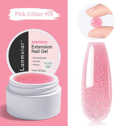 🏆Flash Sale Buy 1 Get 1 Free!!⚡50K+ SOLD! Almost Gone-💥💅 Solid Nail Extension Builder Gel — Non-Flowing, Easy to Use 🥳