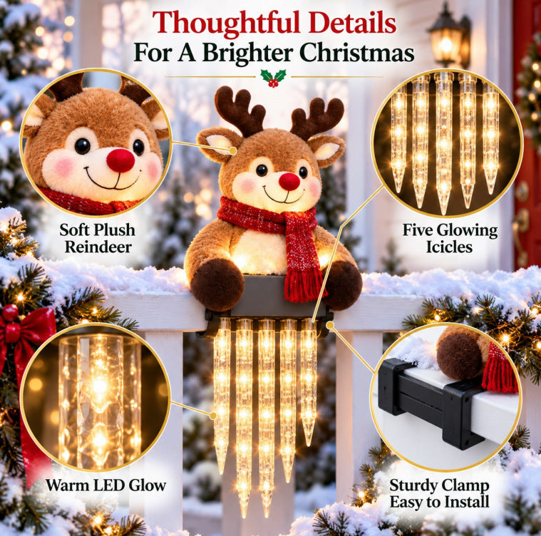 ☃️Let It Glow – Snowman Icicle Light Decor for Cozy Winter Nights