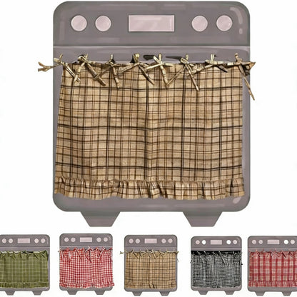 🧺 Handmade Oven Skirts | Farmhouse Kitchen Décor🔒 Heat-Resistant | 🎀 Effortless Install | ✨ Hide Clutter & Elevate Style
