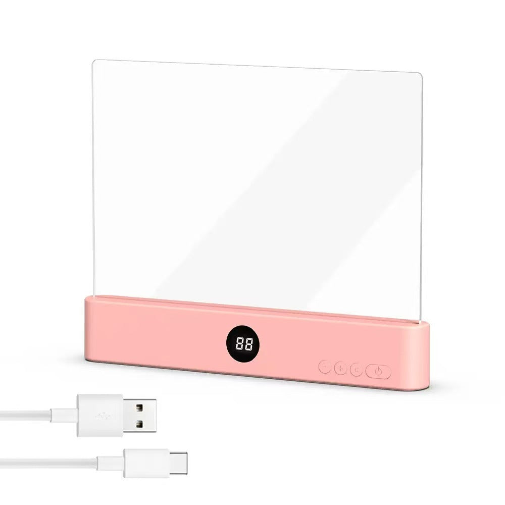 Smart LED Reading Lamp – Rechargeable, Adjustable Brightness & Timer Function, Flat Design Bedside Light for Cozy Night Reading & Unique Reader Gift