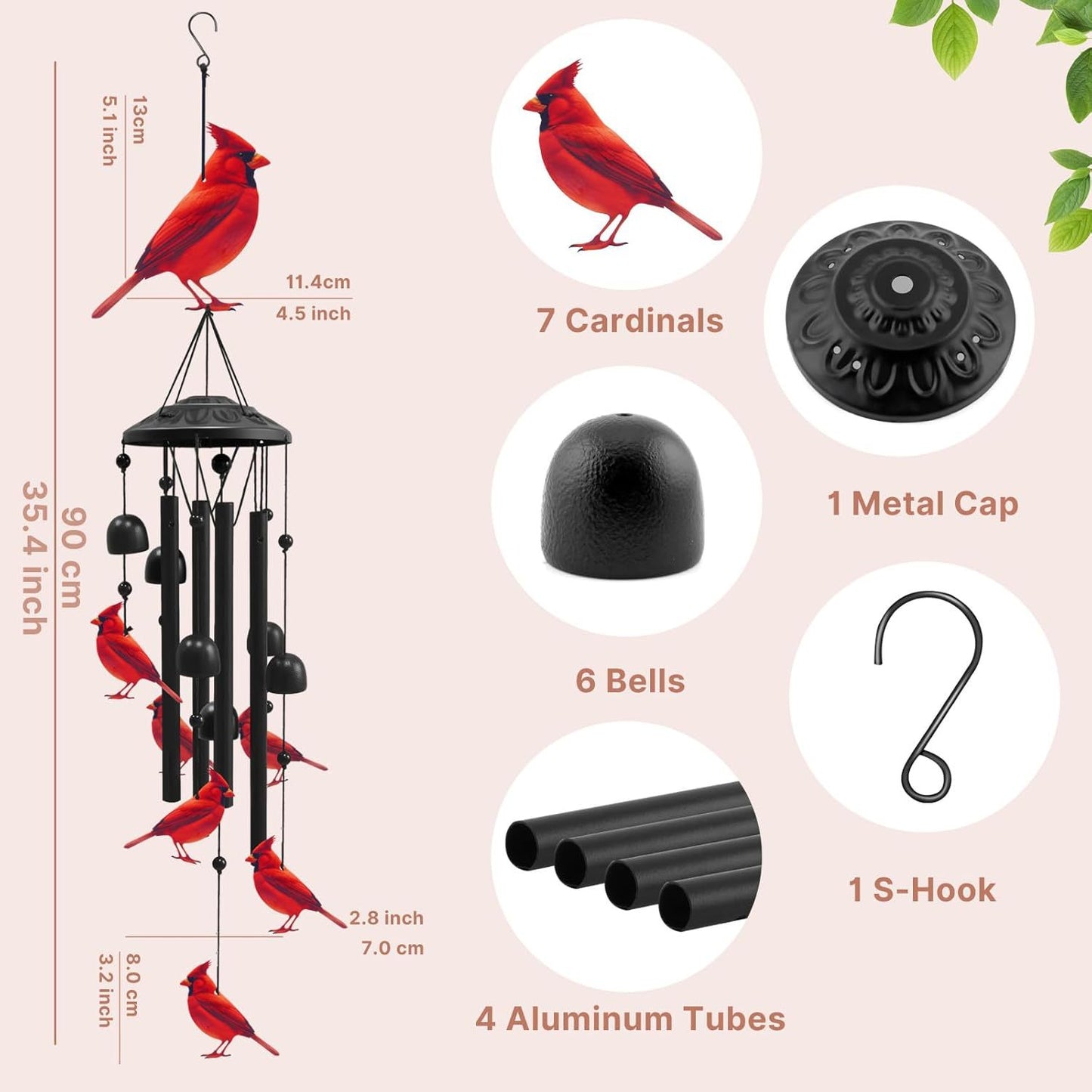 🔥Last Day 60% OFF🔥-🐦Vintage Colorful Hummingbird Wind Chime with Metal Tubes and Bells