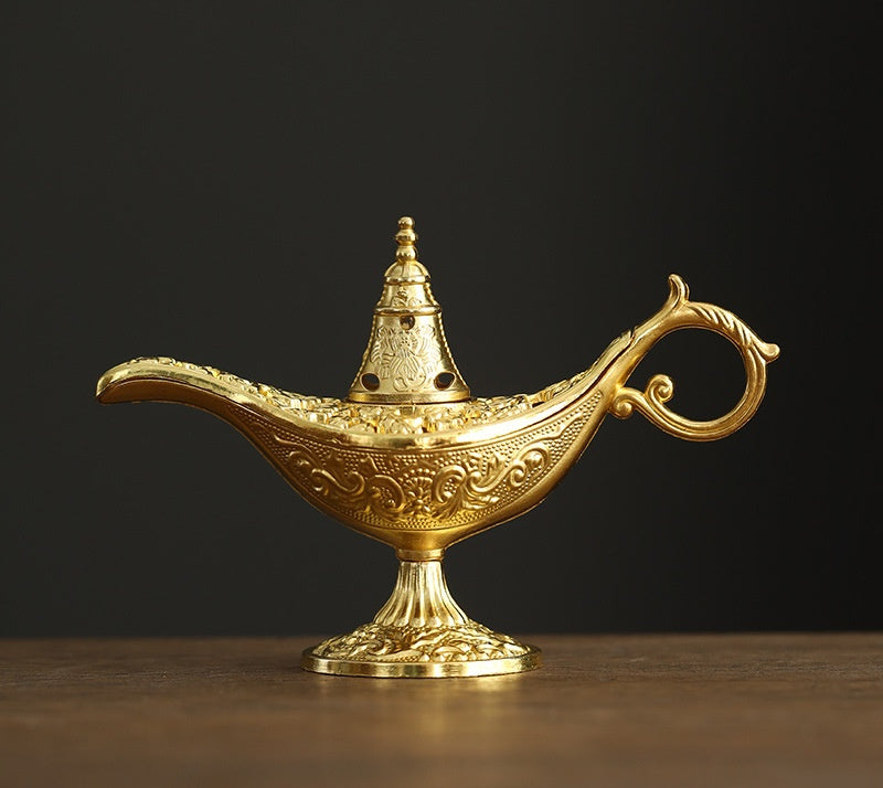🔥Vintage Aladdin Genie Lamp Incense Holder