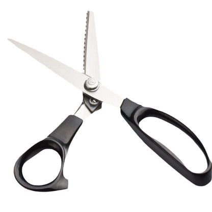 ✂️ Professional Pinking Shears – Stainless Steel Zigzag Fabric Cutting Scissors