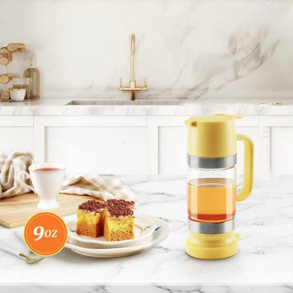 💥SALE 50% OFF🍯✨9oz No-Drip Glass Honey & Syrup Dispenser