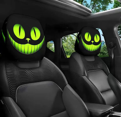 👿🔥 GM-Compatible Washable Cotton Car Seat Headrest Covers 2-Pcs
