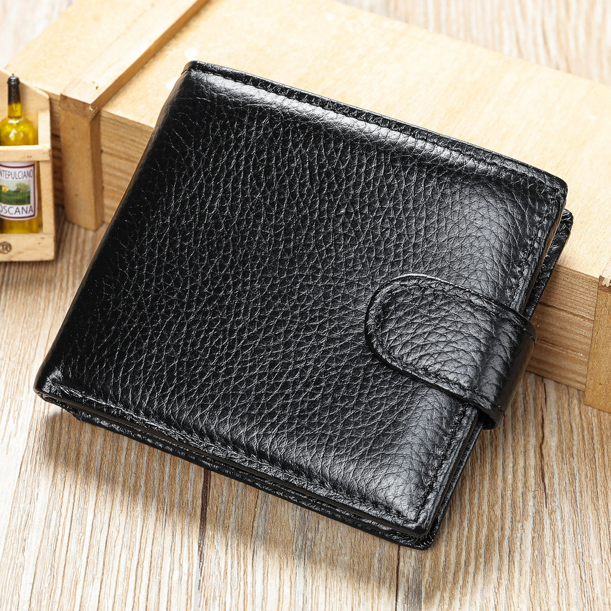 👔Men's Leather Wallet With Multiple Card Slots | Slim Bifold Wallet