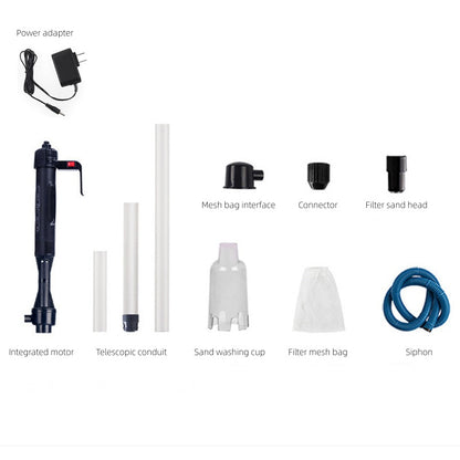 🥳2026 HOT SALE🥳💞50K+ SOLD!🐠Electric Aquarium Gravel Cleaner, no manual pumping. Adjustable tube length fits small to large tanks. Clean gravel & change water with ease! 🧹✨