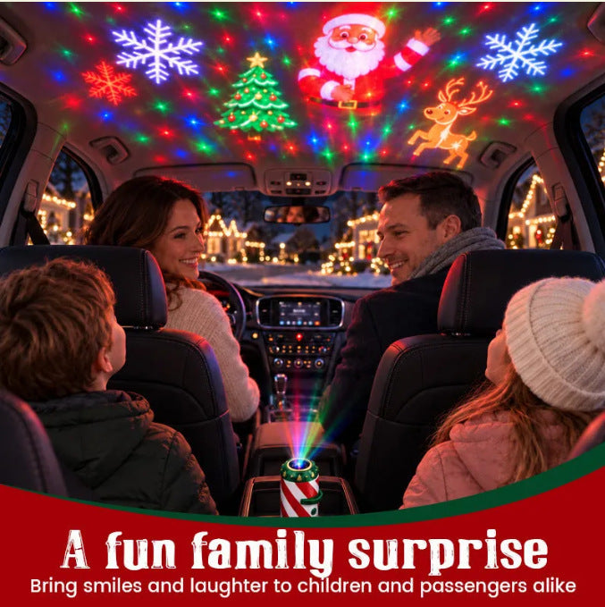 Christmas Car Greeting Projector
