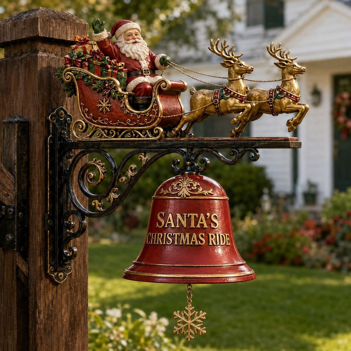 Gnome Sweet Gnome Christmas Door Bell