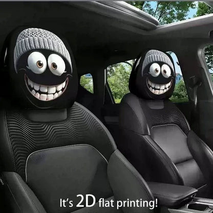 👿🔥 GM-Compatible Washable Cotton Car Seat Headrest Covers 2-Pcs