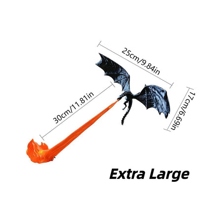 🔥 HOT SALE 🐉| 3D Fire-Breathing Dragon LED Display – Fantasy Bookshelf Decor with Glowing Flame