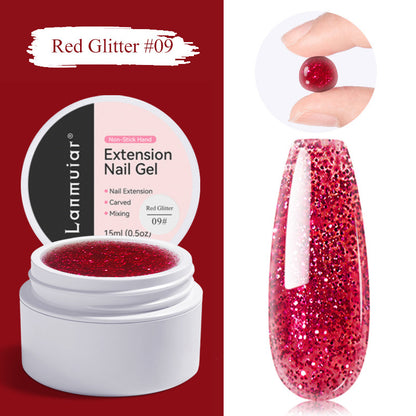 🏆Flash Sale Buy 1 Get 1 Free!!⚡50K+ SOLD! Almost Gone-💥💅 Solid Nail Extension Builder Gel — Non-Flowing, Easy to Use 🥳