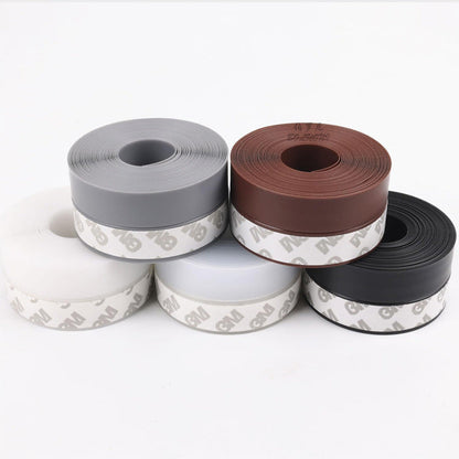 16.4Ft Door Weather Stripping | Adhesive Draft Stopper Seal Strip for Doors, Windows & Shower Doors
