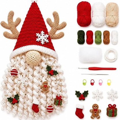 🧶 DIY Seasonal Crochet Door Hanger Kit – 6 Handmade Holiday Designs for Year-Round Home Decor