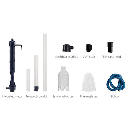 🥳2026 HOT SALE🥳💞50K+ SOLD!🐠Electric Aquarium Gravel Cleaner, no manual pumping. Adjustable tube length fits small to large tanks. Clean gravel & change water with ease! 🧹✨