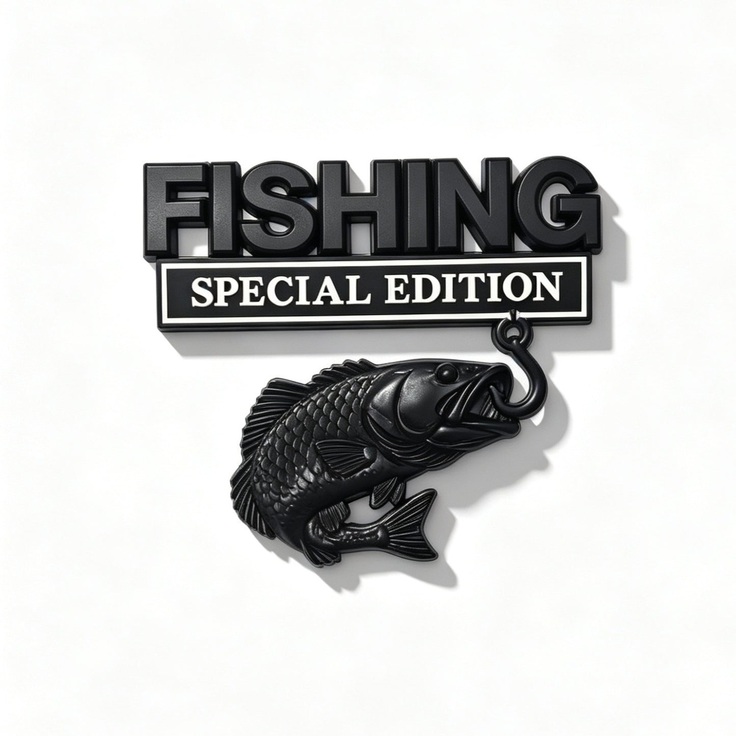 🔥 🎣 Fishing Special EditionTM Premium 3D Metal Vehicle Emblem Badge