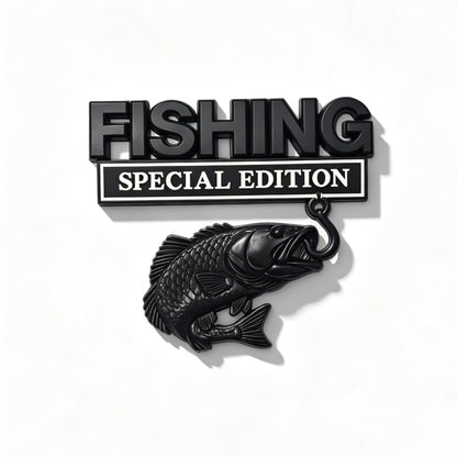 🔥 🎣 Fishing Special EditionTM Premium 3D Metal Vehicle Emblem Badge