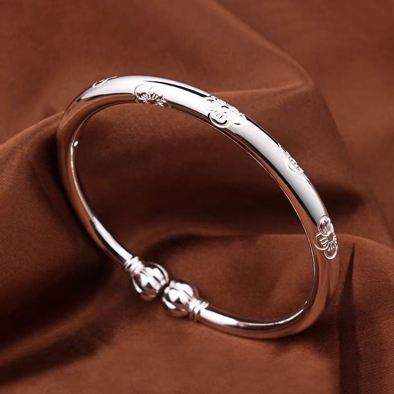 💫Vintage Floral Silver Bangle💫Buy 1 Get 1 Free NOW!!💥