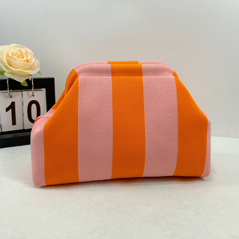 Women's Cloud Handbag Clip Closure Crossbody Bag - Lightweight Foldable for Daily Use