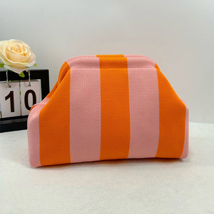 Women's Cloud Handbag Clip Closure Crossbody Bag - Lightweight Foldable for Daily Use