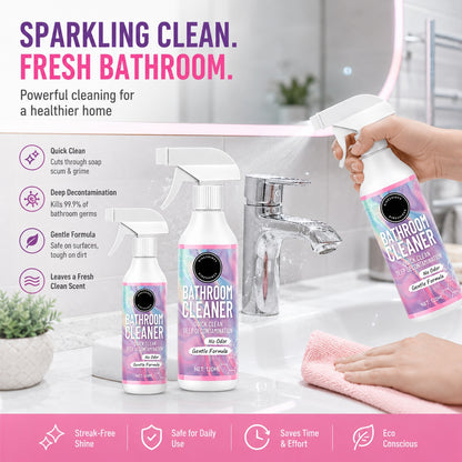 Bathroom Cleaner Powerfully Removes Limescale