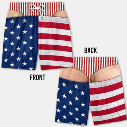 🔥50% OFF Today Only - Funny Patriotic Men Swim Trunks