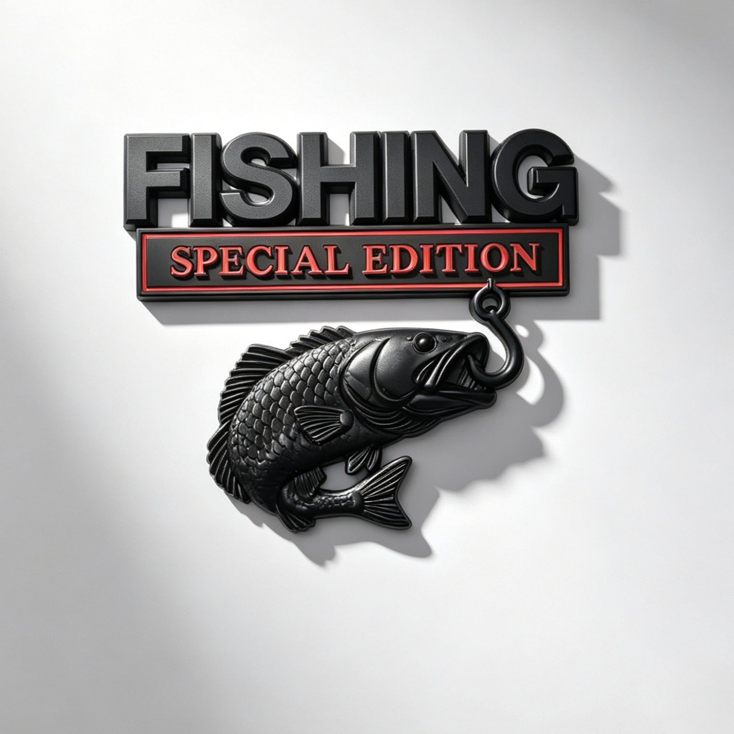 🔥 🎣 Fishing Special EditionTM Premium 3D Metal Vehicle Emblem Badge