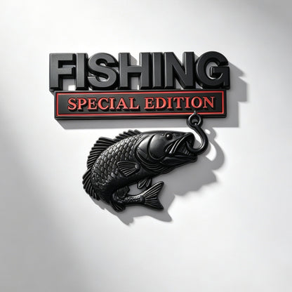 🔥 🎣 Fishing Special EditionTM Premium 3D Metal Vehicle Emblem Badge