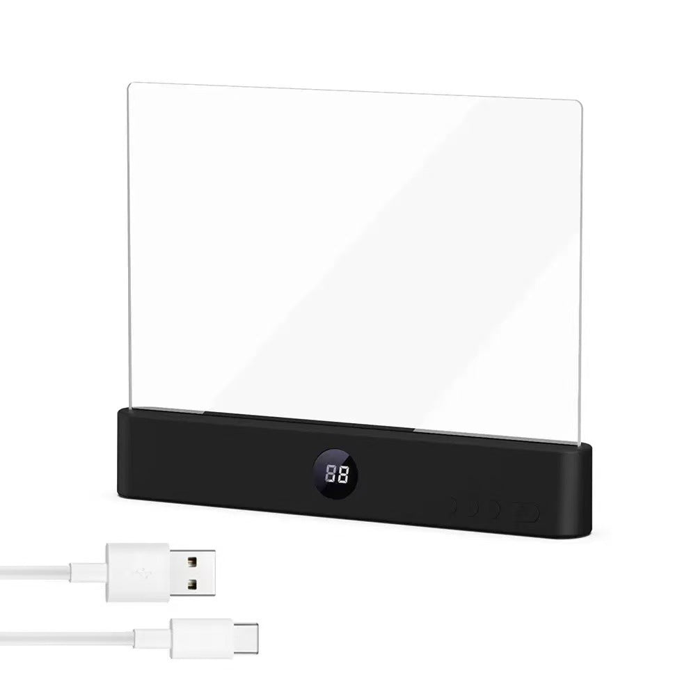 Smart LED Reading Lamp – Rechargeable, Adjustable Brightness & Timer Function, Flat Design Bedside Light for Cozy Night Reading & Unique Reader Gift