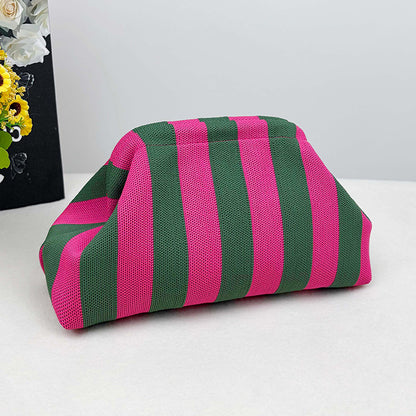Women's Cloud Handbag Clip Closure Crossbody Bag - Lightweight Foldable for Daily Use