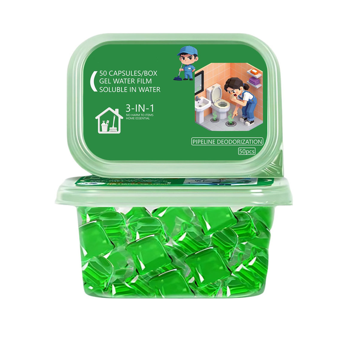 🥳2026 HOT SALE🥳💞50K+ SOLD!🏠💧 50% OFF! Drain Deodorizer Pods – Bio‑enzyme formula neutralizes smells at the source. Instant fresh scent, no harsh chemicals. Say goodbye to embarrassing odours. 🚰✅
