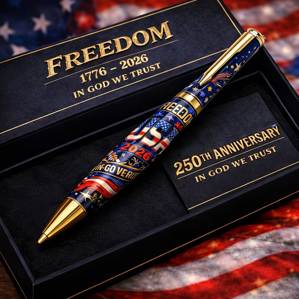 🎁 Cuaderno y bolígrafo del 250.º aniversario de EE. UU., 1776-2026, regalo patriótico