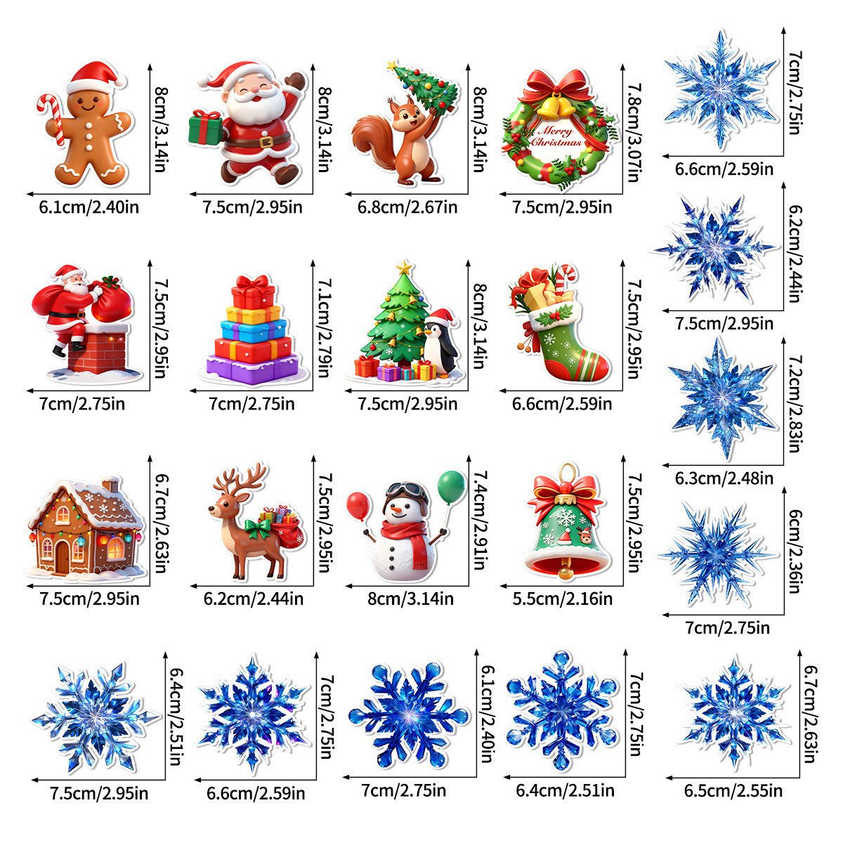 🎄 Light-Up Christmas Wall Decals